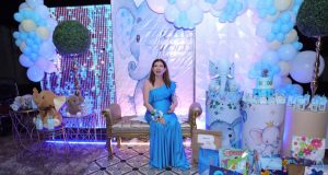 EMOTIVO BABY SHOWER PARA JOCELYN MUÑOZ BARUCH La festejada disfruto de un emotivo Baby Shower